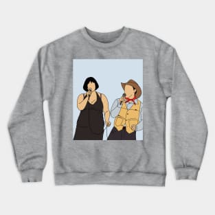 Ness and Bryn singing at Gwens hoedown. Crewneck Sweatshirt